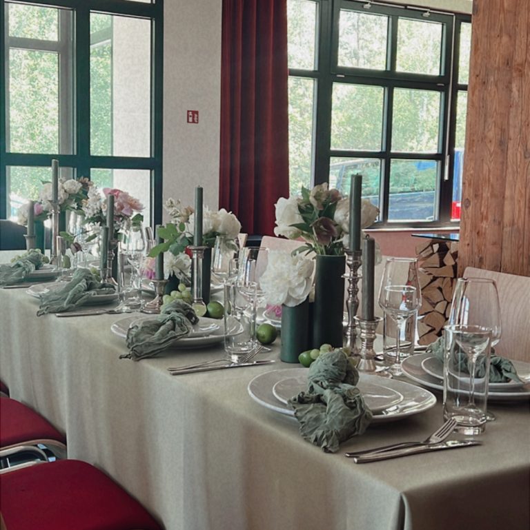 Zeesener Eventhütte Tischdekoration